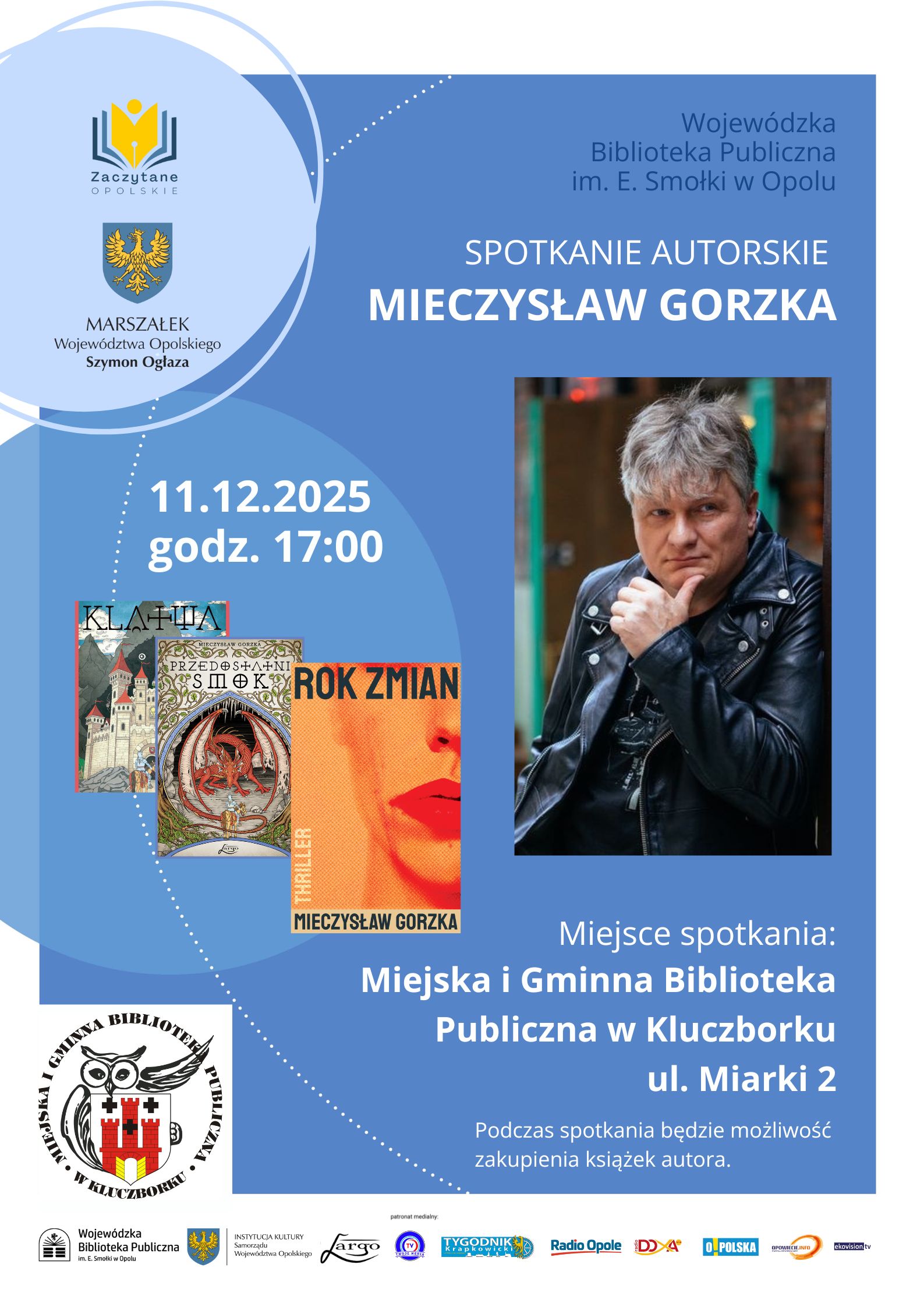 Zapraszamy na spotkanie autorskie z Mieczysławem Gorzką