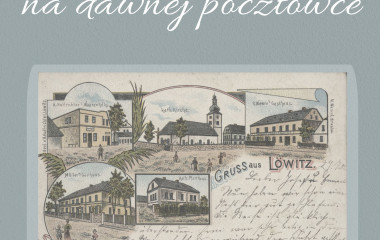 Napis Wieś opolska na dawnej pocztówce